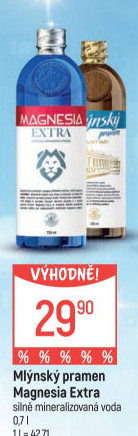 Přírodní voda Magnesia Extra