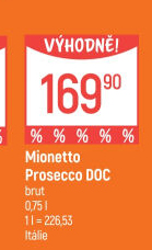 Prosecco Brut DOC Mionetto