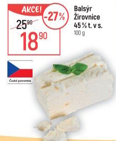 Sýr Balsýr Mlékárna Žirovnice