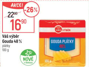 Sýr Gouda 48 % Váš Výběr