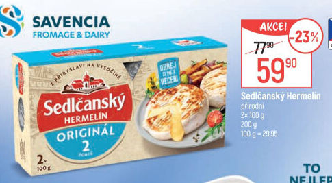 Sýr Hermelín Sedlčanský