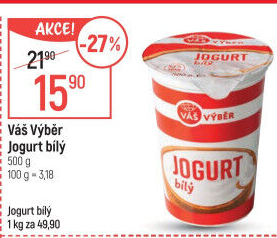 Jogurt bílý Váš Výběr