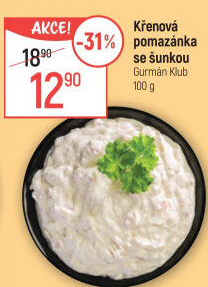 Křenová pomazánka se šunkou