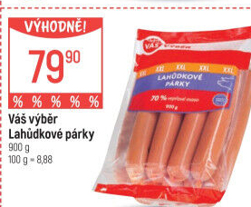 Párky lahůdkové Váš Výběr