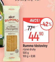 Semolinové těstoviny Rummo