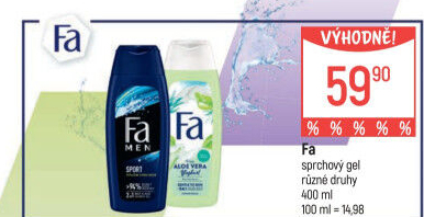 Sprchový gel krémový Fa