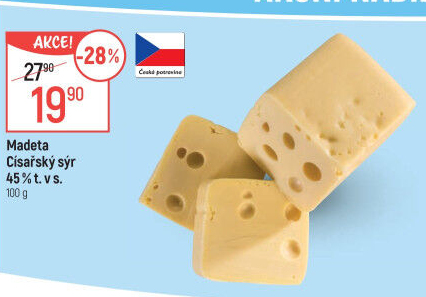 Sýr Císářský 45% Madeta