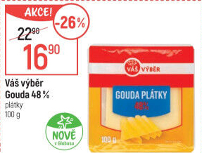 Sýr Gouda 48 % Váš Výběr