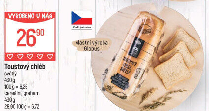 Toustový chléb Globus