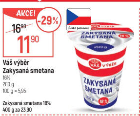 Zakysaná smetana 16% Váš Výběr