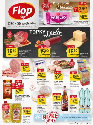 akční leták FLOP TOP 2.1.2025-7.1.2025