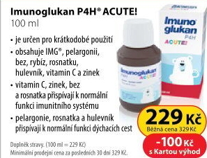 Doplněk stravy sirup Imunoglukan P4H ACUTE!