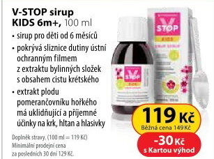 Doplněk stravy sirupV-STOP Kids Fytofontana