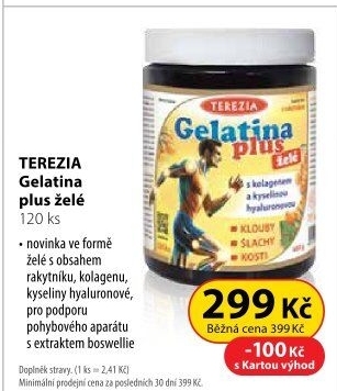 Doplněk stravy želé Gelatina Plus Terezia