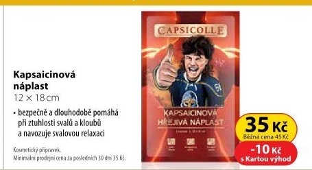 Náplast hřejivá kapsaicinová Capsicolle