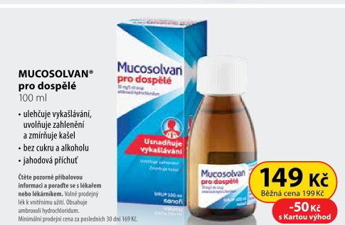 Sirup proti kašli Mucosolvan
