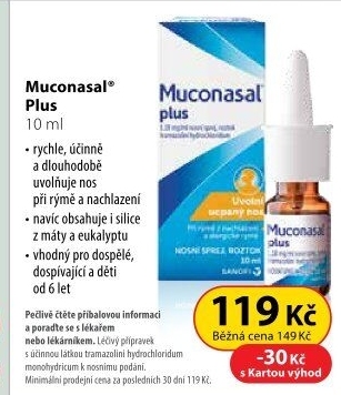 Sprej nosní Muconasal Plus
