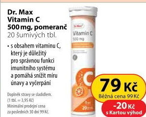 Šumivé tablety vitamin C Dr.Max
