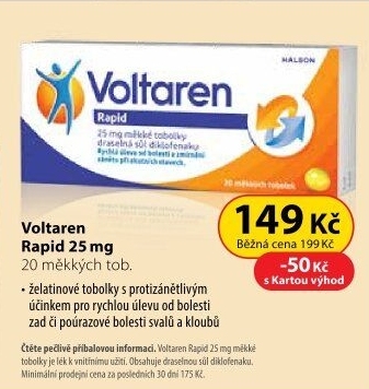 Tobolky proti bolesti Rapid Voltaren