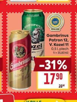 Gambrinus Patron 12, V. Kozel 11