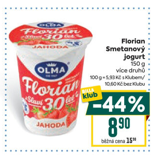 Jogurt smetanový Florian Olma