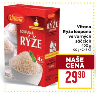 Rýže loupaná dlouhozrnná Vitana