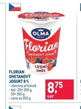 FLORIAN SMETANOVÝ JOGURT 8%