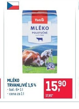 MLÉKO TRVANLIVÉ 1,5%