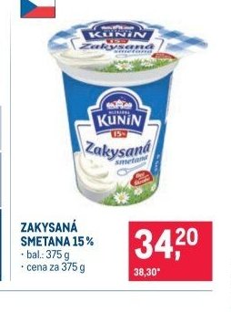 Zakysaná smetana 15%