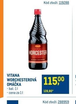 VITANA WORCHESTEROVÁ OMÁČKA