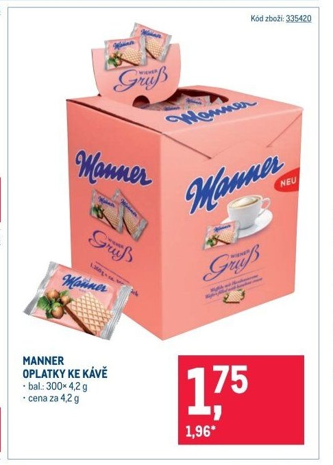 MANNER OPLATKY KE KÁVĚ