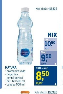 NATURA pramenitá voda