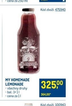 MY HOMEMADE LEMONADE