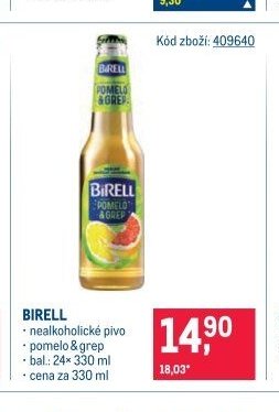BIRELL nealkoholické pivo
