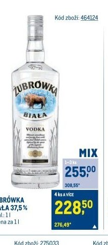 ŻUBRÓWKA BIAŁA 37,5 % - Makro akcniletaky.com