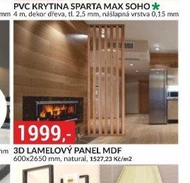 3D LAMELOVÝ PANEL MDF