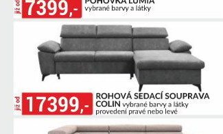 ROHOVÁ SEDACÍ SOUPRAVA COLIN