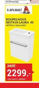 KOUPELNOVÁ SESTAVA LAURA 40 skříňka+umyvadlo
