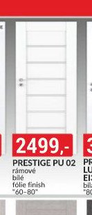 Dveře Prestige PU 02, bílé fólie finish