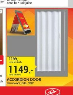 Accordion door, bílé