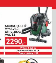 Mokrosuchý vysavač Universal Vac 15