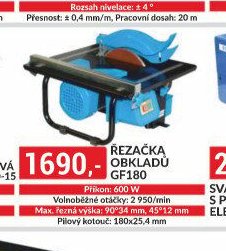 Řezačka obkladů GF180