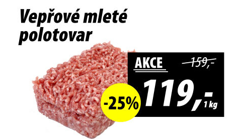 Maso mleté vepřové