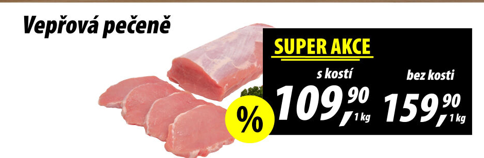 Vepřová pečeně s kostí