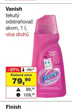 Vanish tekutý odstraňovač skvrn