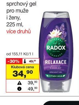 Radox sprchový gel pro muže i ženy, 225 ml