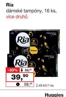 Ria dámské tampóny