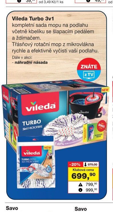 Vileda Turbo 3v1