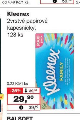 Kleenex 2vrstvé papírové kapesníčky
