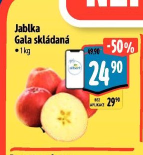 Jablka Gala skládaná